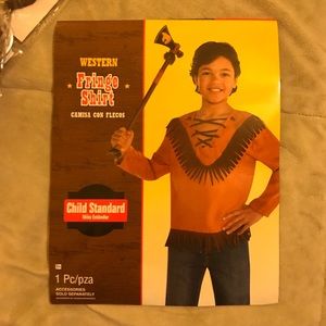 Child Fringe shirt and feather headband